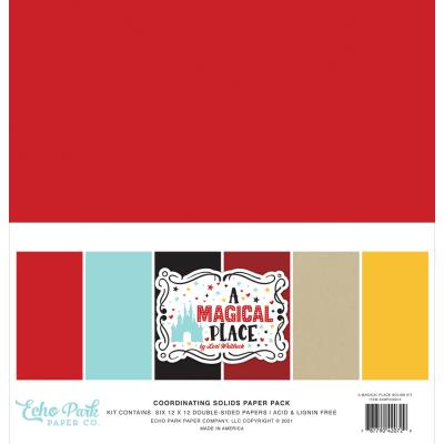 Echo Park A Magical Place Cardstock - Solids Kit